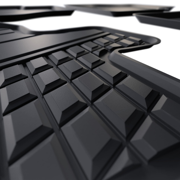 TPE Fußmatten Auto für Volkswagen Caddy V Van (2021-....) - schwarz Automatten Autoteppiche