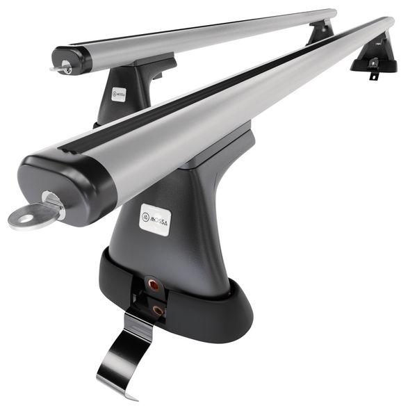 Aluminium-Dachträger für Volkswagen Passat B7 (2010-2014) - silbern Dachträger Dachgepäckträger - ohne Montagelemente