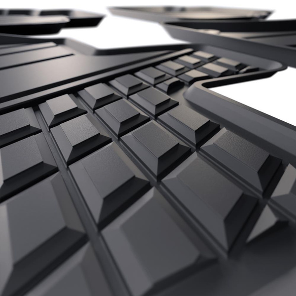 TPE Fußmatten Auto für Audi Q5 II SUV, Sportback (2017-....) - schwarz Automatten Autoteppiche