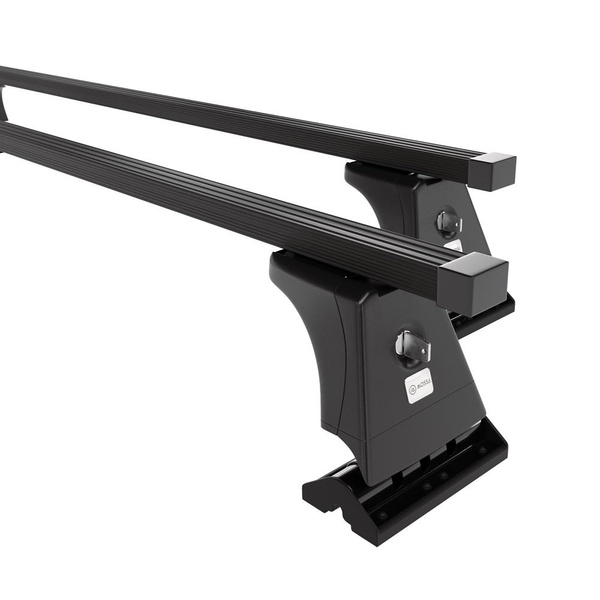 Stahl-Dachträger für Peugeot 207 (2006-2012) - schwarz Dachträger Dachgepäckträger - Montagepunkte