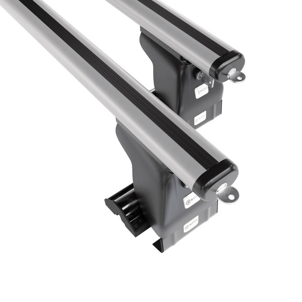 Aluminium-Dachträger für Ford Fiesta VIII (2018-2023) - silbern Dachträger Dachgepäckträger - ohne Montagelemente