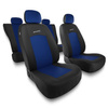 Universal Sitzbezüge Auto für Mazda 121 I, II, III (1987-2002) - Autositzbezüge Schonbezüge für Autositze - S-BL