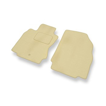 Fußmatten Auto für Nissan Note E11 MPV (2004-2013) - Premium Velours beige Autom
