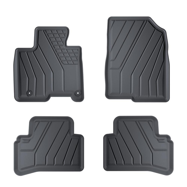 TPE Fußmatten Auto für Hyundai Tucson III SUV (2020-....) - schwarz Automatten Autoteppiche - auch für Mild Hybrid; nicht fuer HEV Hybrid und Plug-in Hybrid