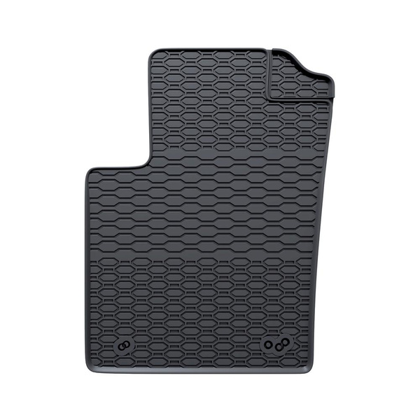 Gummifußmatten Auto für Fiat Panda II (2003-2012) - Gummimatten Gummi Fußmatten - schwarze