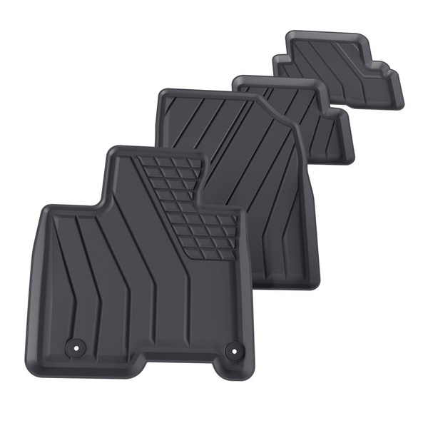 TPE Fußmatten Auto für Hyundai Tucson III HEV Hybrid SUV (2020-....) - schwarz Automatten Autoteppiche