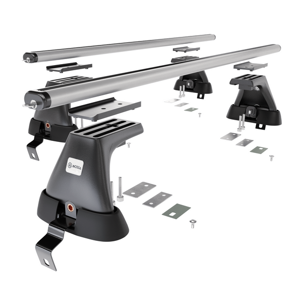 Aluminium-Dachträger für Volvo S60 Cross Country (2015-2019) - silbern Dachträger Dachgepäckträger - ohne Montagelemente