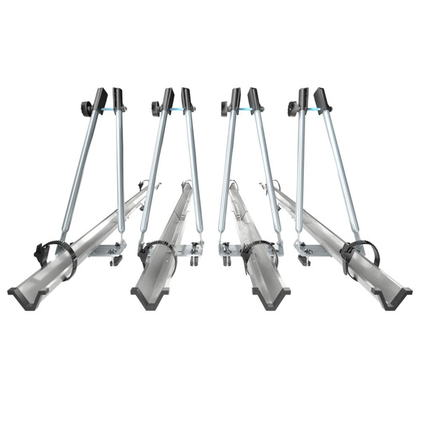 Dachfahrradträger, Dachfahrradhalter mit Alubalken - 4xM-42
