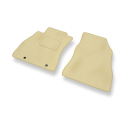 Fußmatten Auto für Nissan Pulsar Hatchback (2014-2018) - Premium Velours beige Automatten Autoteppiche