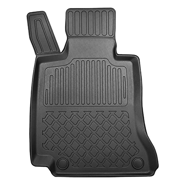 TPE Fußmatten Auto für Mercedes-Benz C Klasse W205 Limousine (03.2014-11.2020) - schwarz Automatten Autoteppiche