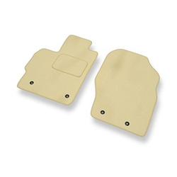 Fußmatten Auto für Mazda CX-7 SUV (2007-2012) - Premium Velours beige Automatten Autoteppiche