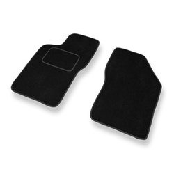 Fußmatten Auto für Alfa Romeo 155 Limousine (1992-1998) - Premium Velours schwarze Automatten Autoteppiche