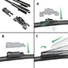 Vordere Scheibenwischer für Audi A3 S3 8V Hatchback, Cabriolet, Limousine (11.2012-2020) - Wischerblätter Flach