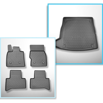 Set Kofferraumschale und angepasste Autoteppiche TPE für: Alfa Romeo Stelvio 949