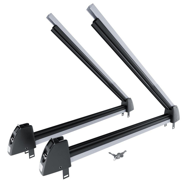 Skiträger auf dem Dachgepäckträger - Ski rack M-7703s - silber - für 3 Skipaare oder 2 Snowboards