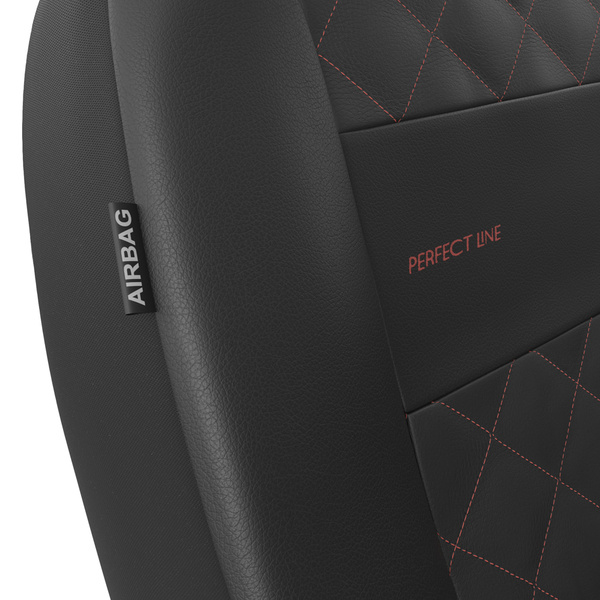 Universal Sitzbezüge Auto für Audi A4 B5, B6, B7, B8, B9 (1995-2024) - Vordersitze Autositzbezüge Schonbezüge - PRP-RD