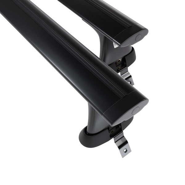 Aluminium-Dachträger für Dacia Sandero mk I (2007-2012) - schwarz Dachträger Dachgepäckträger - ohne Montagelemente