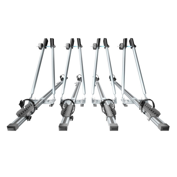 Dachfahrradträger, Dachfahrradhalter mit Schlüssel und Alubalken - 4xM-08