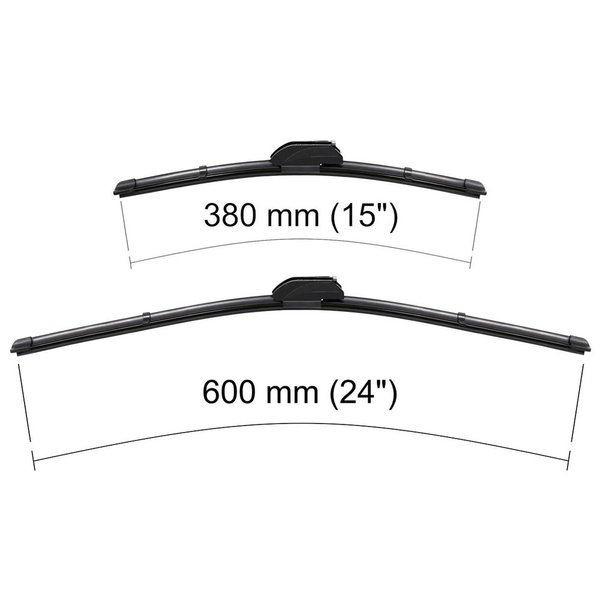 Vordere Scheibenwischer für Nissan X-Trail I, II SUV (10.2000-07.2014) - Wischerblätter Flach