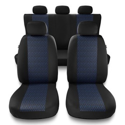 Universal Sitzbezüge Auto für Audi A4 B5, B6, B7, B8, B9 (1995-2024) - Autositzbezüge Schonbezüge für Autositze - PF-BL