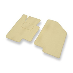 Fußmatten Auto für Kia Optima III Kombi, Limousine (2011-2014) - Premium Velours beige Automatten Autoteppiche