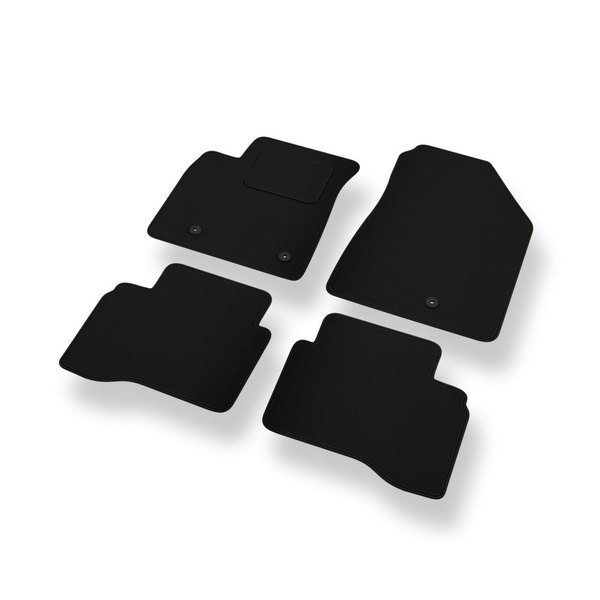 Fußmatten Auto für Kia Niro I Crossover (2016-2022) - schwarze Automatten Autoteppiche