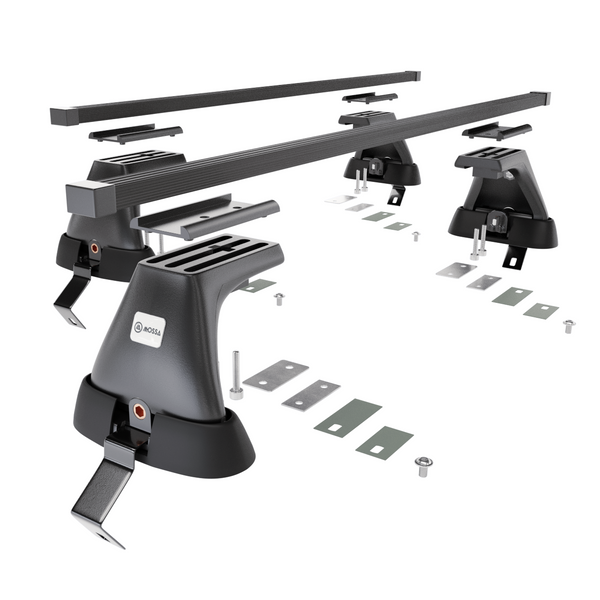 Stahl-Dachträger für Opel Astra K mk V (2016-2022) - schwarz Dachträger Dachgepäckträger - ohne Montagelemente