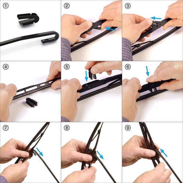 Vordere Scheibenwischer für Nissan Micra K12 Hatchback, Cabriolet (11.2002-10.2010) - Wischerblätter Standard