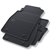 Gummifußmatten Auto für Opel Insignia I Liftback, Limousine, Sports Tourer (2008-2017) - Gummimatten Gummi Fußmatten - schwarz - 4 Stk.