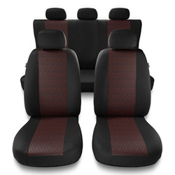 Universal Sitzbezüge Auto für Audi A4 B5, B6, B7, B8, B9 (1995-2024) - Autositzbezüge Schonbezüge für Autositze - PF-RD