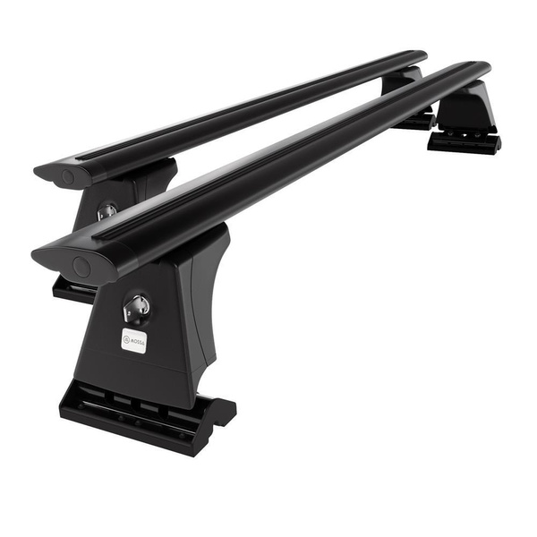 Aluminium-Dachträger für Peugeot 207 (2006-2012) - schwarz Dachträger Dachgepäckträger - Montagepunkte