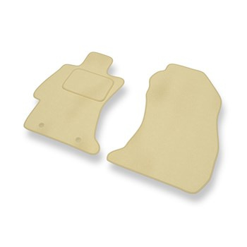 Fußmatten Auto für Subaru XV SUV (2012-2017) - Premium Velours beige Automatten 