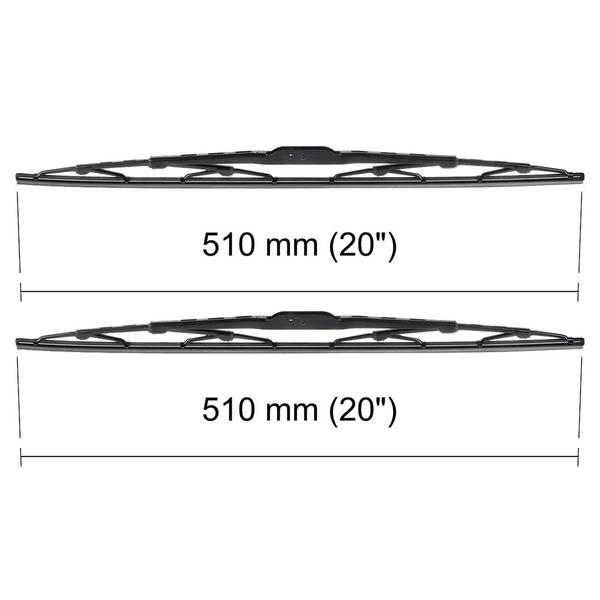 Vordere Scheibenwischer für Nissan Patrol GR SUV (10.1997-03.2010) - Wischerblätter Standard
