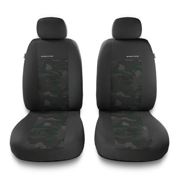 Universal Sitzbezüge Auto für Lancia Ypsilon I, II, III, IV (1995-....) - Vordersitze Autositzbezüge Schonbezüge - 2UNE-GR