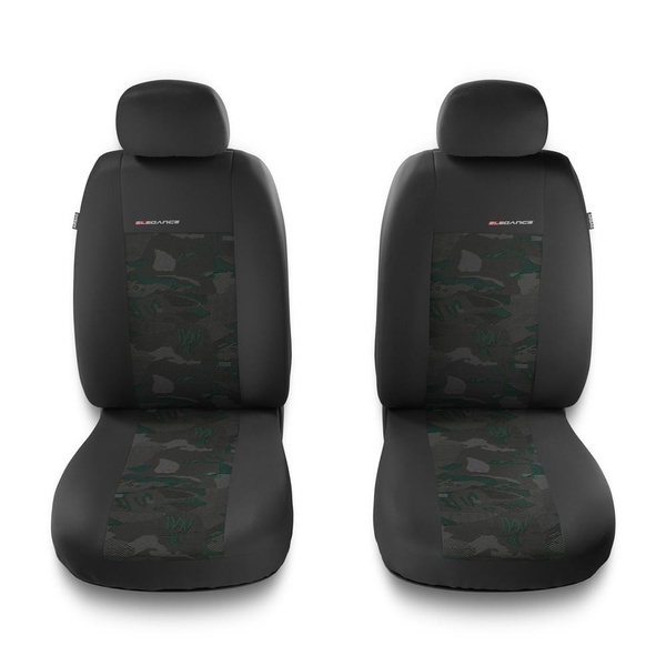 Universal Sitzbezüge Auto für Peugeot Bipper (2009-2016) - Vordersitze Autositzbezüge Schonbezüge - 2UNE-GR