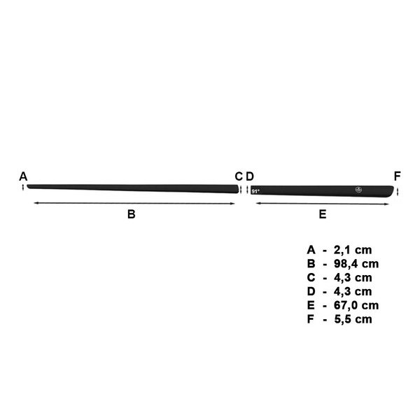 Schwarze Auto Seitenschutzleisten Alfa Romeo 147 Hatchback (2000-2010) - (Länge: 984mm; 670mm)