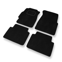 Fußmatten Auto für Honda Civic VI Aerodeck, Coupé, Hatchback, Limousine (1996-2000) 3 türig, 4 türig - Premium Velours schwarze Automatten Autoteppiche