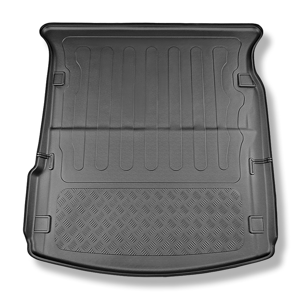 Kofferraumwanne für Dodge Durango III SUV (01.2011-....) - Kofferraummatte rutschfest Schutzmatte - 7 Sizte; 3. Reihe umgelegt