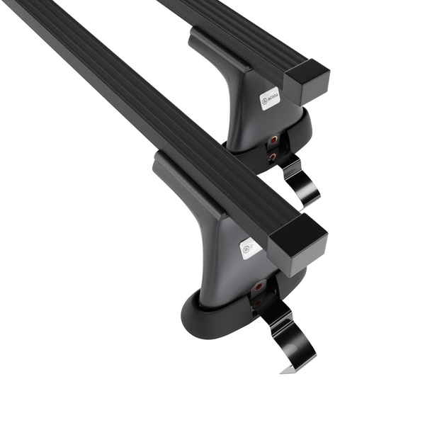 Stahl-Dachträger für Fiat Grande Punto (2005-2010) - schwarz Dachträger Dachgepäckträger - ohne Montagelemente