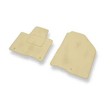 Fußmatten Auto für Kia Sorento III SUV (2014-2020) - Premium Velours beige Autom