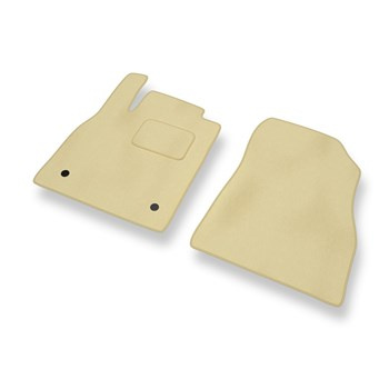 Fußmatten Auto für Nissan Micra V Hatchback (2017-2023) - Premium Velours beige 