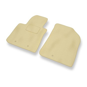 Fußmatten Auto für Hyundai i10 II Hatchback (2012-2019) - Premium Velours beige 