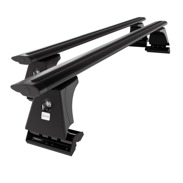 Aluminium-Dachträger für BMW 5er F10 (2010-2017) - schwarz Dachträger Dachgepäckträger - Montagepunkte