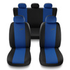 Universal Sitzbezüge Auto für Audi A4 B5, B6, B7, B8, B9 (1995-2024) - Autositzbezüge Schonbezüge für Autositze - X.R-BL