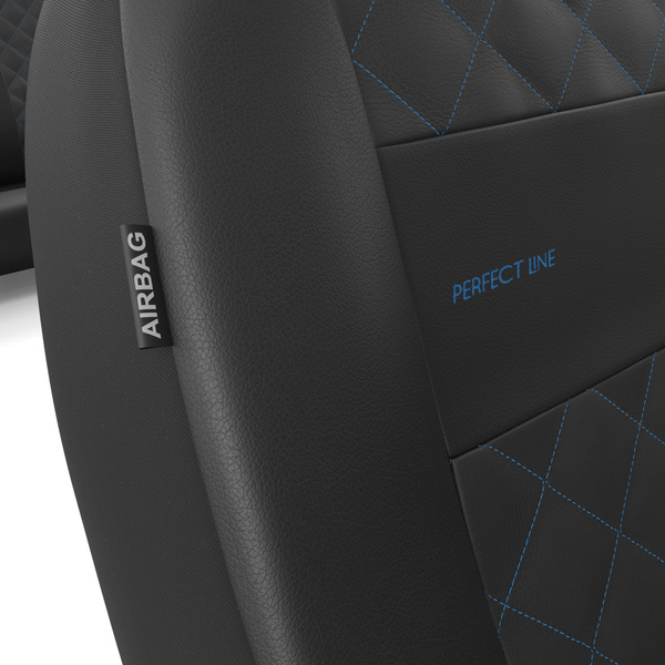 Universal Sitzbezüge Auto für Alfa Romeo 156 I, II (1997-2007) - Autositzbezüge Schonbezüge für Autositze - PRF-BL