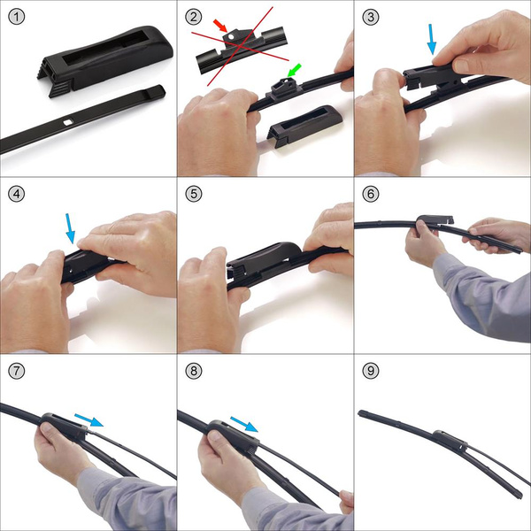 Vordere Scheibenwischer für Renault Fluence Limousine (11.2009-2016) - Wischerblätter Flach