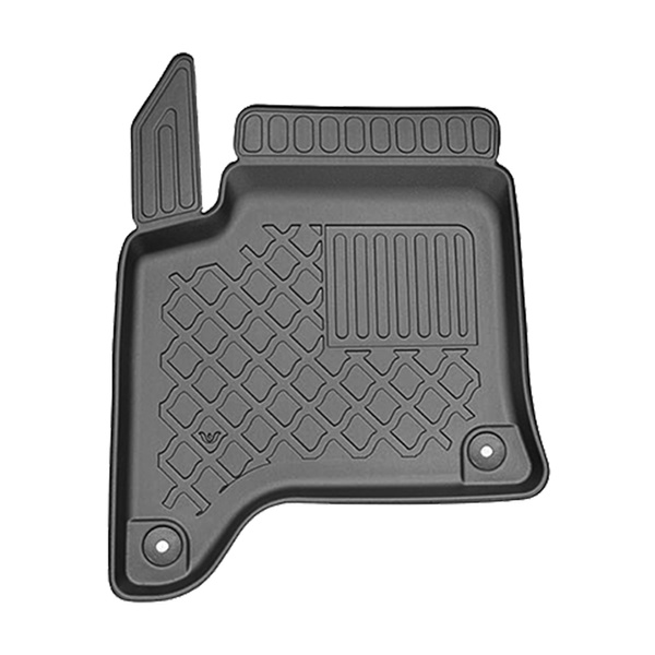 TPE Fußmatten Auto für Opel Corsa F (VI) Hybrid Hatchback (02.2024-....) - schwarz Automatten Autoteppiche