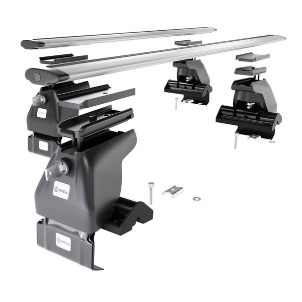 Aluminium-Dachträger für Mitsubishi Galant (1997-2005) - silbern Dachträger Dachgepäckträger - ohne Montagelemente