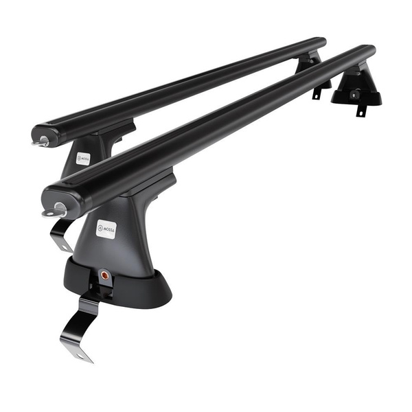 Aluminium-Dachträger für Fiat Grande Punto (2005-2010) - schwarz Dachträger Dachgepäckträger - ohne Montagelemente