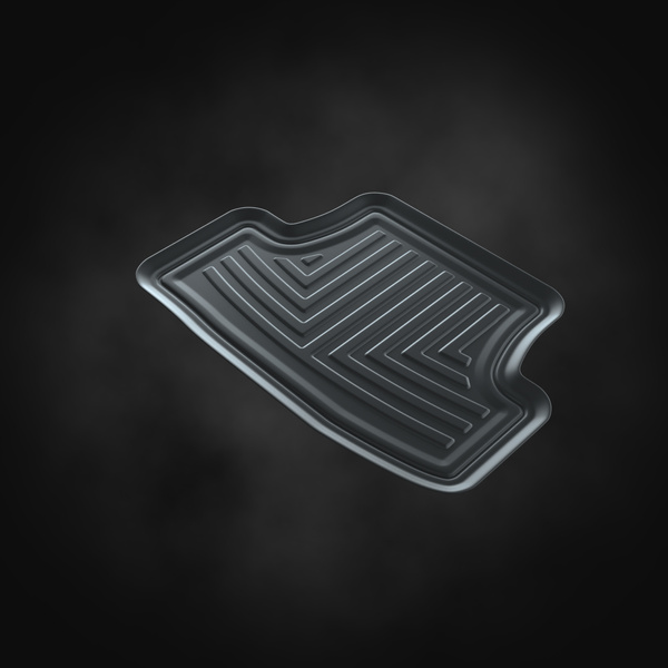 Gummifußmatten Auto für Volkswagen Golf VIII (2019-....) - Gummimatten Gummi Fußmatten - schwarze